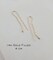 OUCH Hair Pin Grunge Chic Threader Earrings, Minimalist Hammered Earrings, Lightweight Threaders, Delicate Earrings, Gold Threader Earrings product 4